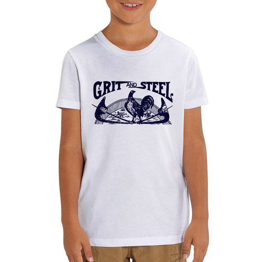 Grit and Steel Organic Kids Crewneck T-shirt