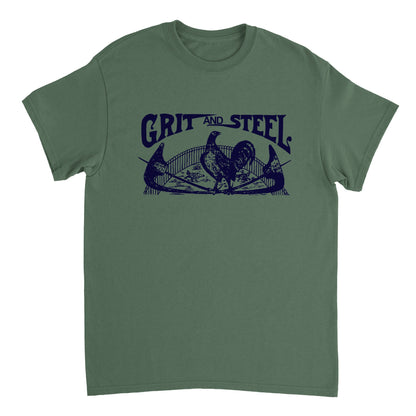 Grit and Steel Heavyweight Unisex Crewneck Adult T-shirt