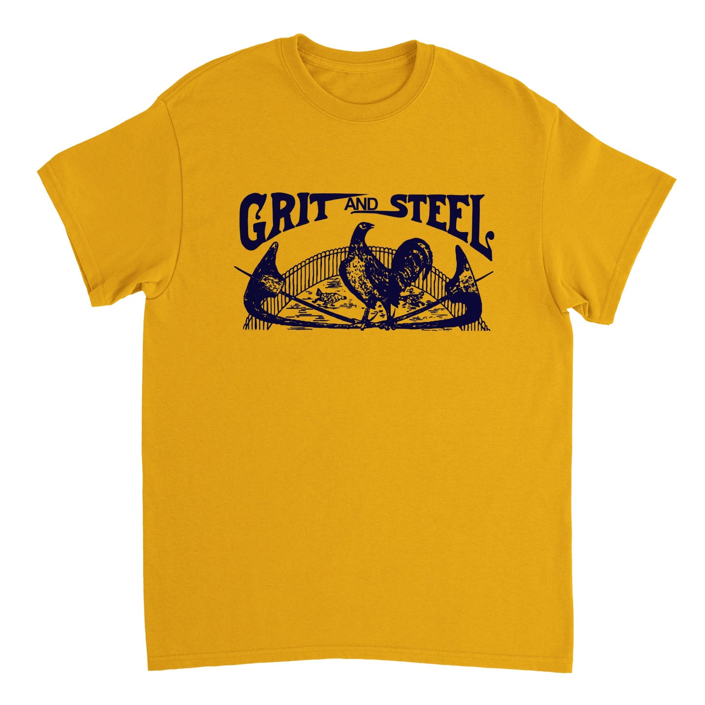 Grit and Steel Heavyweight Unisex Crewneck Adult T-shirt